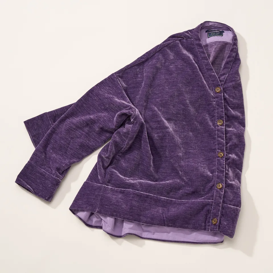 ベロアカーディガン